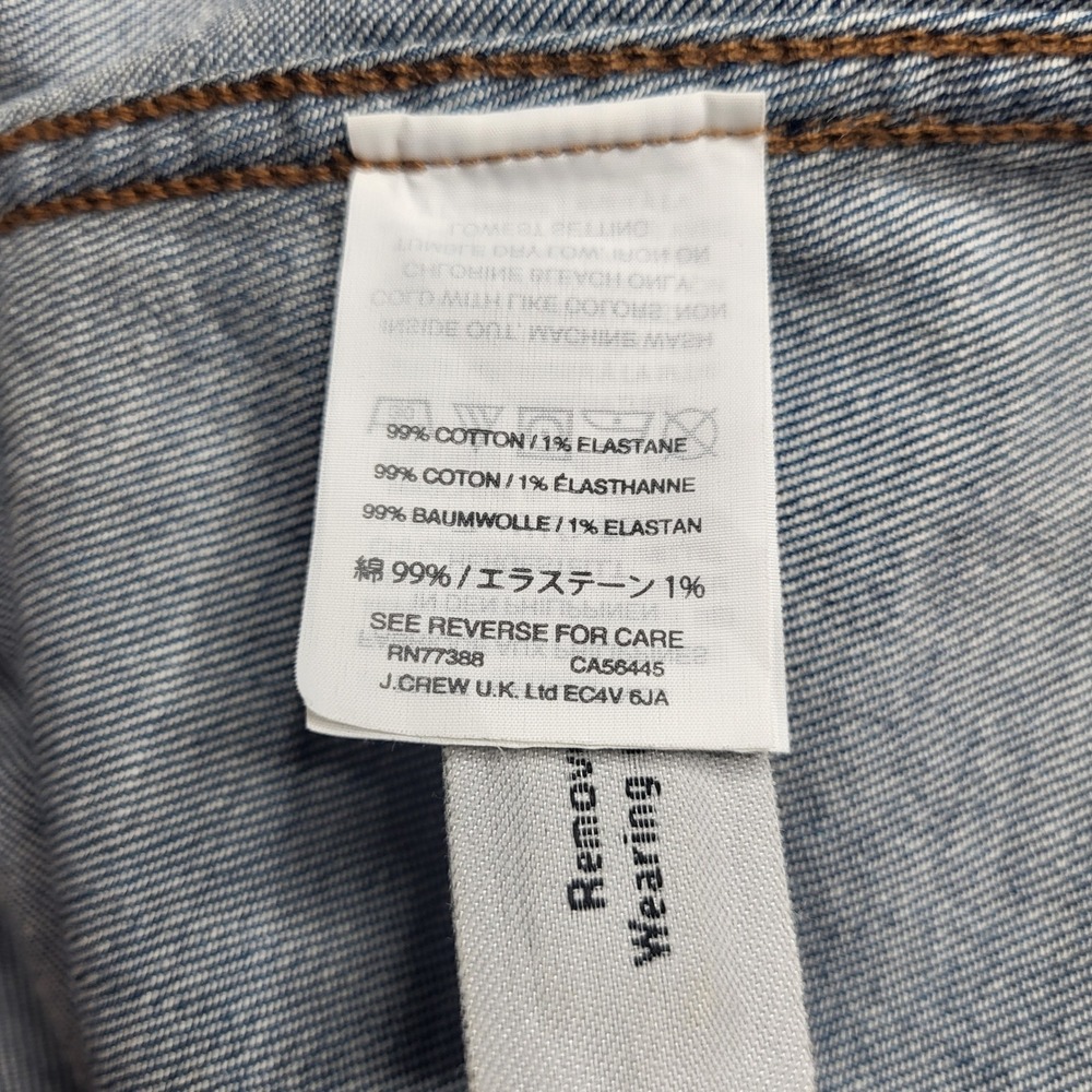 Madewell Bayview Tiered Denim Midi Dress Blue Button Front Medium Wash Jean 10 - Picture 6 of 7
